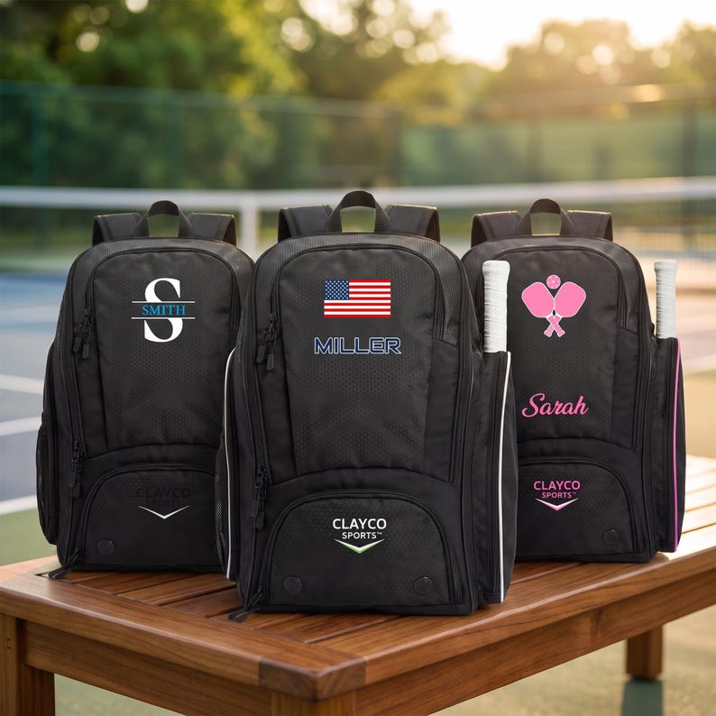 Personalized Pickleball Backpack: Customized Pickle Ball Bag Apex image 1