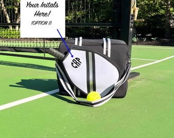 Custom Pickleball Bag (Black and White)