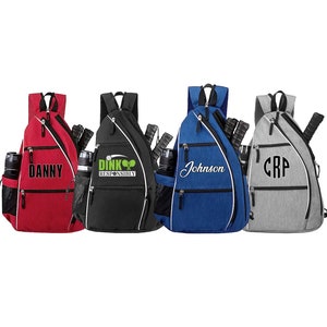 Personalisierter Sportrucksack, anpassbare Sporttasche, Pickleball-Tasche, Pickleball-Rucksack