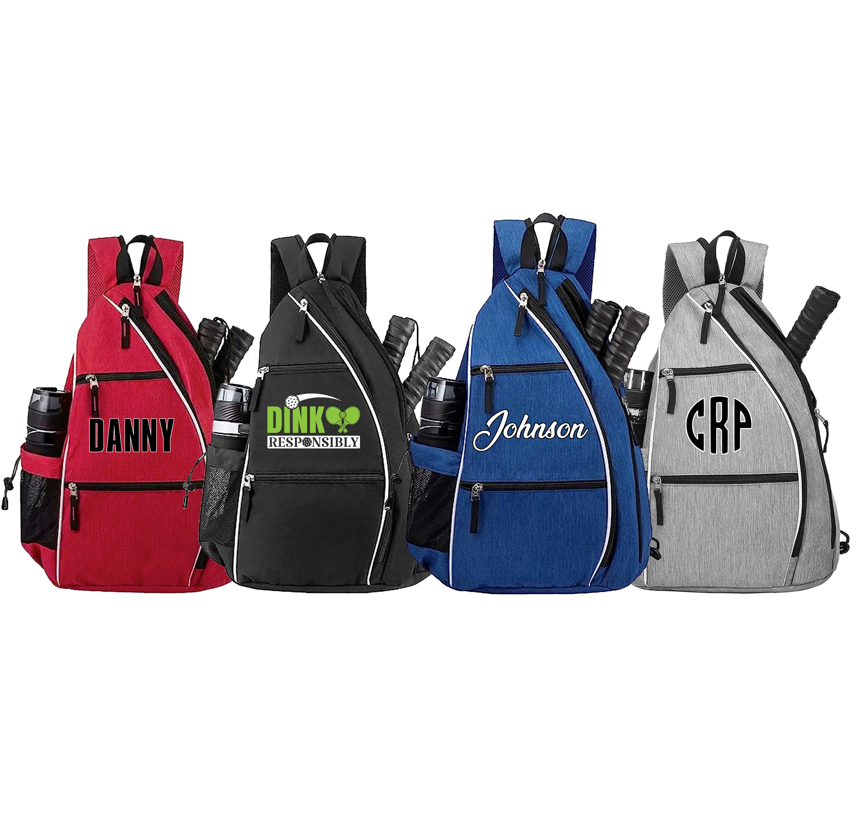 Personalized Sports Backpack, Customizable Sports Bag, Pickleball Bag, Pickleball Backpack