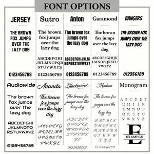 the font options for font options