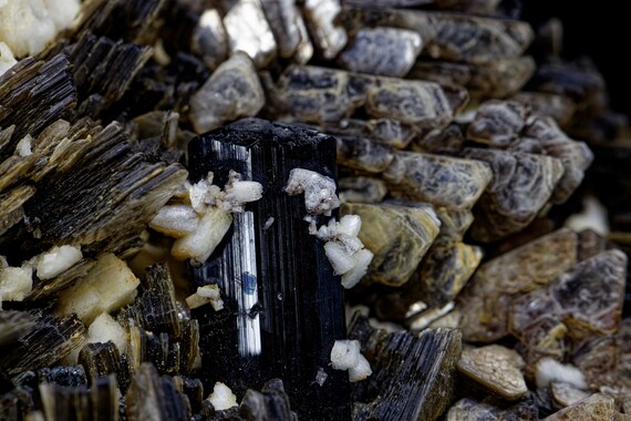 Schorl and Muscovite in Matrix, view 4