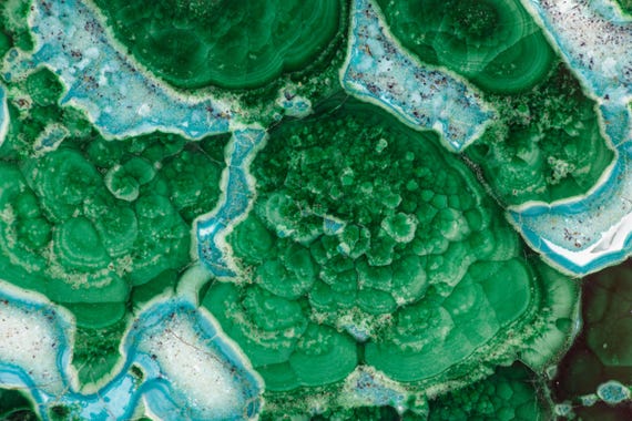 Chrysocolla with Malachite, view 4