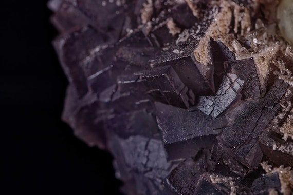 Fluorite with Dogtooth Calcite, view 5