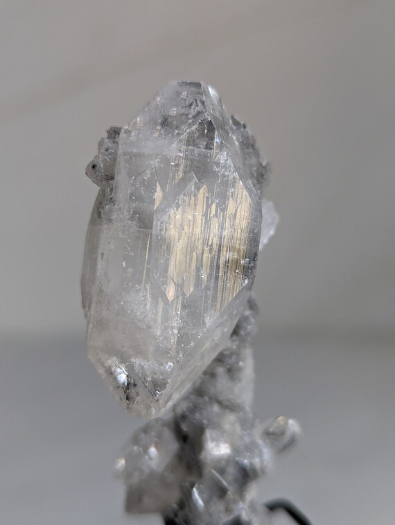 Apophyllite Stalactite with Stilbite, view 5