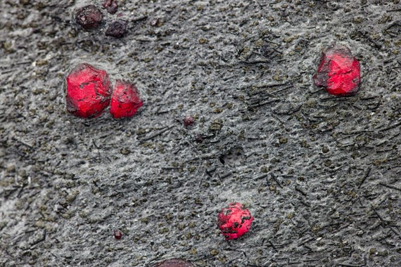 Almandine Garnet with Graphite, view 5