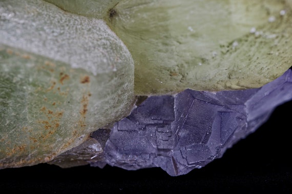 Fluorite with Dogtooth Calcite, view 2