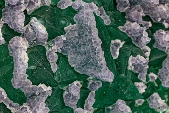 Green and Lavender Fluorite, view 4
