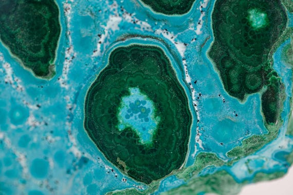 Chrysocolla with Malachite, view 4