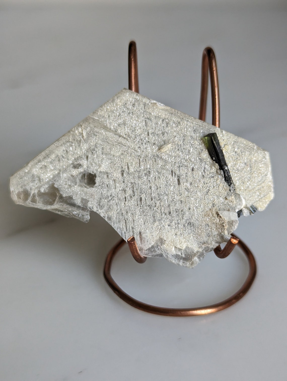 Green Cap Tourmaline in Muscovite