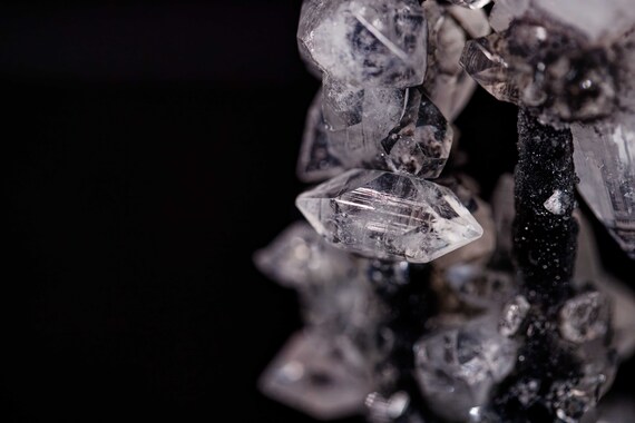 Apophyllite and Gray Chalcedony Stalactite, view 7