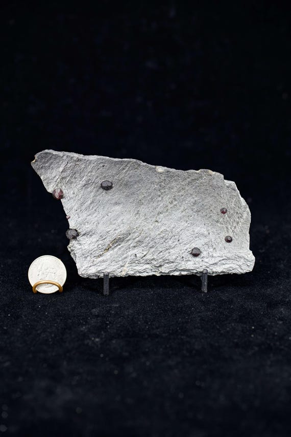 Almandine Garnet with Graphite, view 7