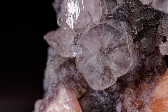 Chalcedony Stalactite with Apophyllite and Stilbite, view 3