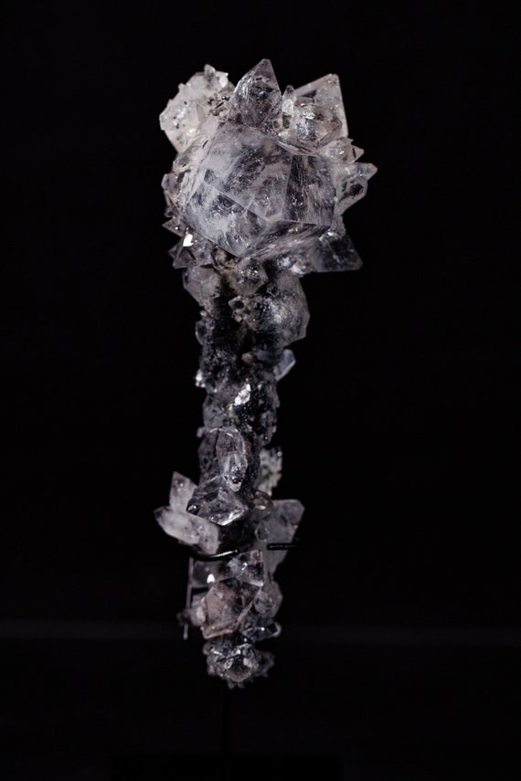 Apophyllite and Gray Chalcedony Scepter, view 2