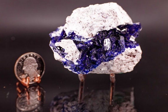 Azurite in matrix, view 4