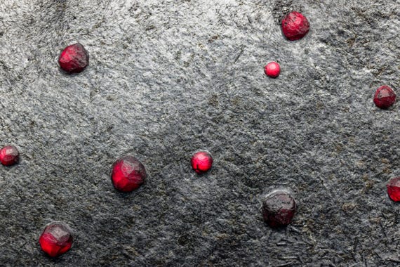 Almandine Garnet with Graphite and Dravite, view 8