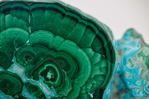 Chrysocolla with Malachite, view 2