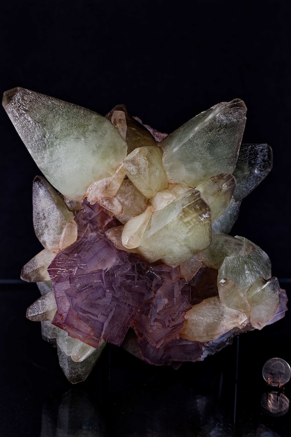 Fluorite with Dogtooth Calcite