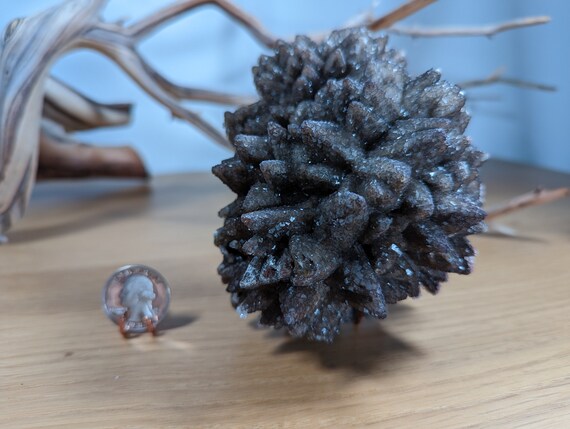 Dogtooth Calcite with Fluorite, view 5