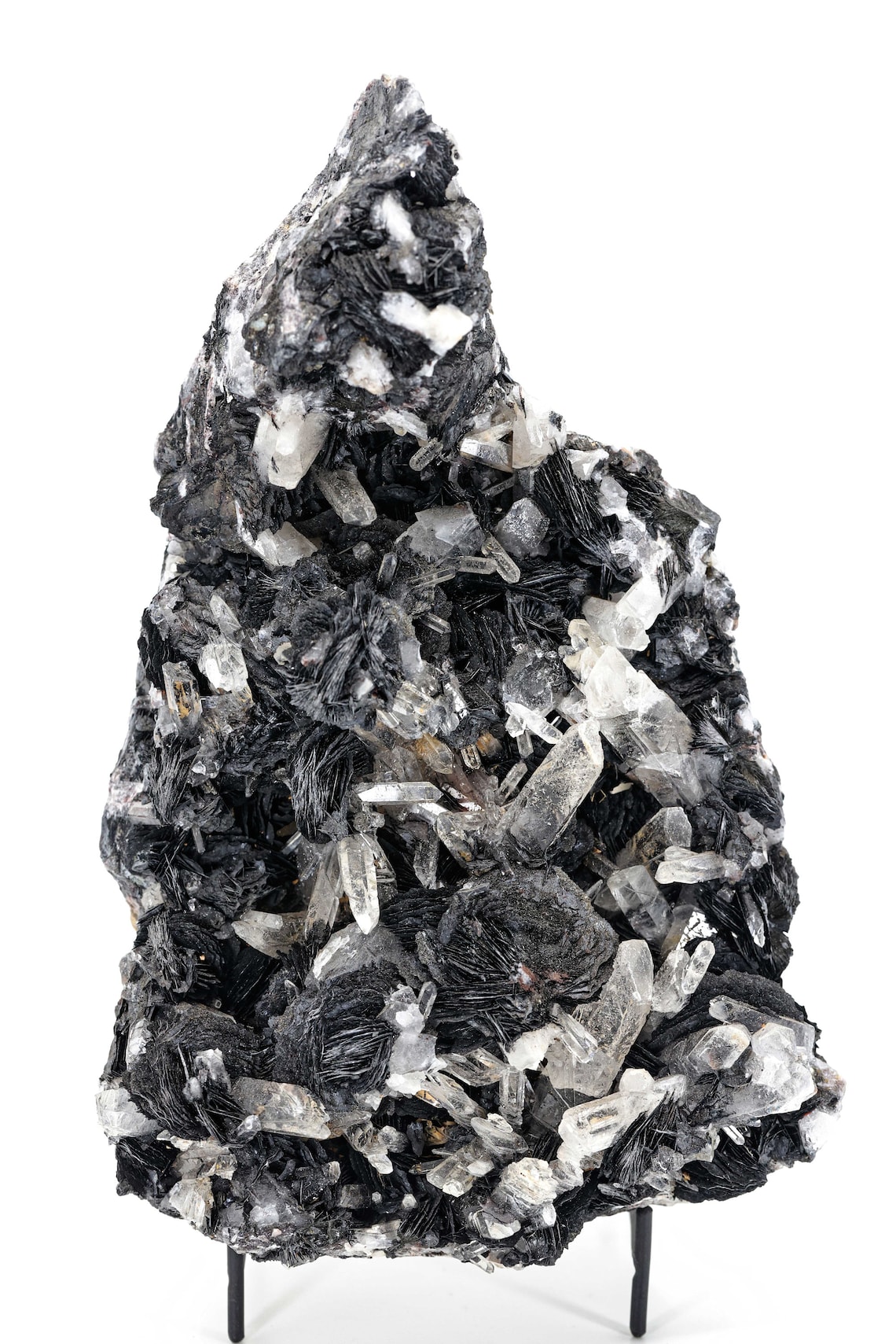 Specular Hematite with Quartz, Guangdong China, 3.3 kg, 23 x 14 x 12 cm | Collector Grade | Large Cabinet