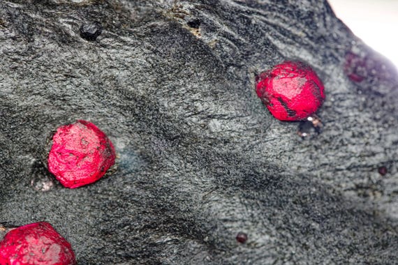 Almandine Garnet with Graphite, view 4