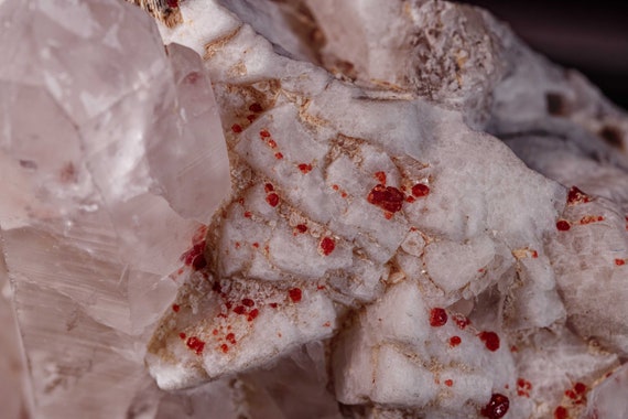 Quartz with Feldspar and Garnet, view 5