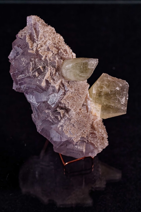 Fluorite with Dogtooth Calcite
