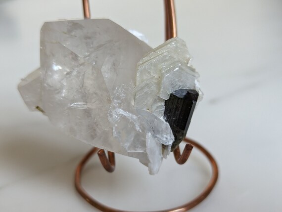 Green Cap Tourmaline with Quartz and Muscovite, view 2