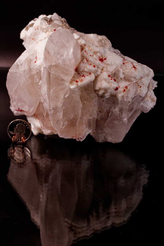 Quartz with Feldspar and Garnet, view 2