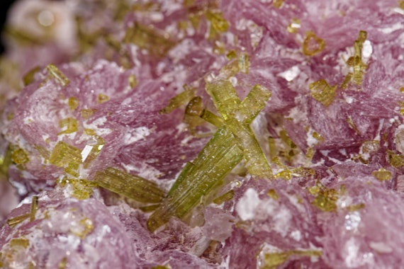 Lepidolite with Watermelon Tourmaline, view 2