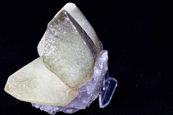 Fluorite with Dogtooth Calcite, view 3
