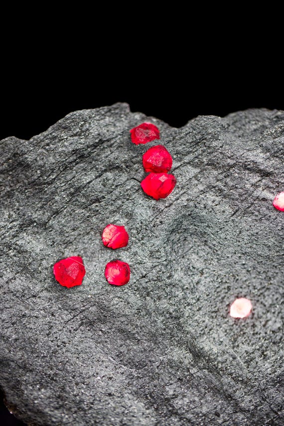 Almandine Garnet with Graphite, view 4