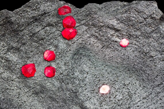 Almandine Garnet with Graphite, view 7