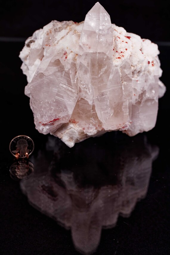 Quartz with Feldspar and Garnet, view 3