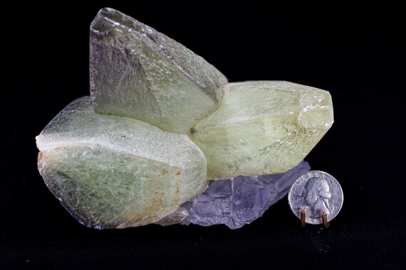 Fluorite with Dogtooth Calcite, view 4