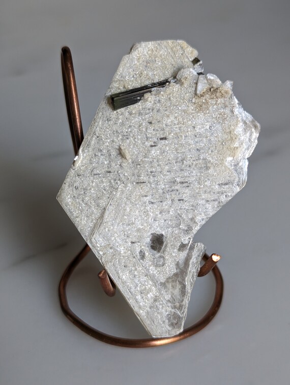 Green Cap Tourmaline in Muscovite, view 2