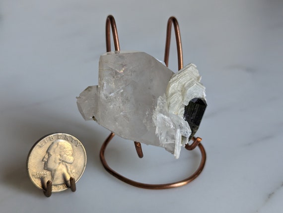 Green Cap Tourmaline with Quartz and Muscovite