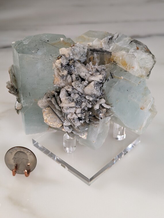 Aquamarine with Matrix, view 4