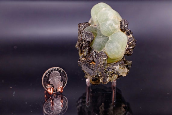 Prehnite with Epidote, view 2