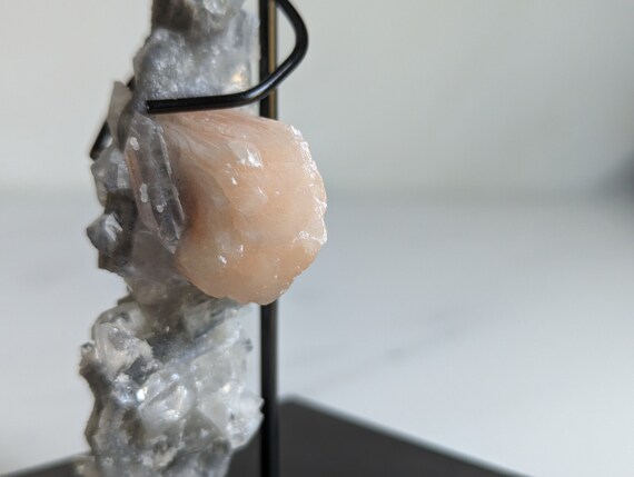 Apophyllite Stalactite with Stilbite, view 6