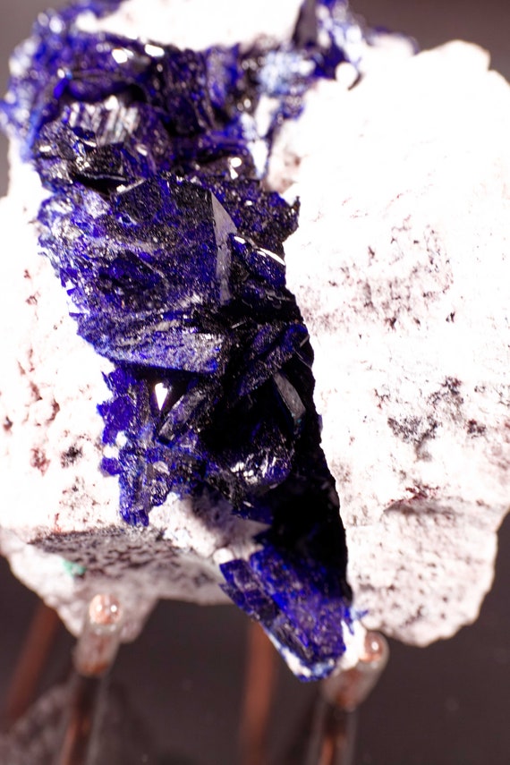 Azurite in matrix, view 3
