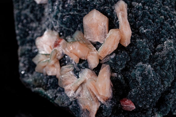 Lemon Calcite with Stilbite in Matrix, view 4