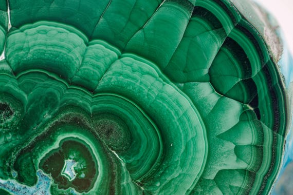 Chrysocolla with Malachite, view 3