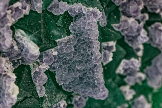 Green and Lavender Fluorite, view 3