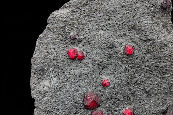 Almandine Garnet with Graphite, view 2