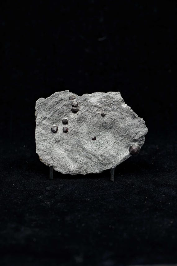 Almandine Garnet with Graphite, view 9