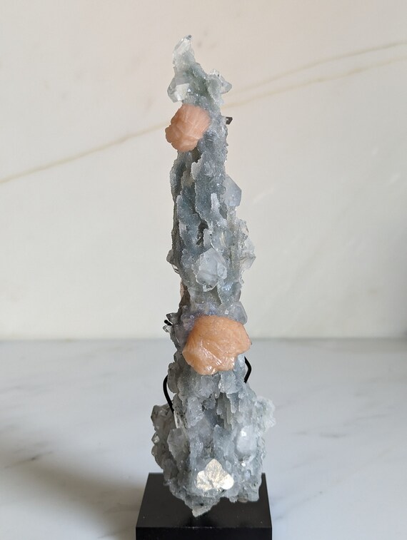 Chalcedony Stalactite with Apophyllite and Stilbite