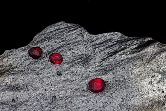 Almandine Garnet with Graphite, view 5