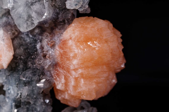 Chalcedony Stalactite with Apophyllite and Stilbite, view 2