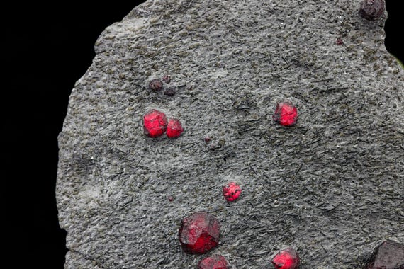 Almandine Garnet with Graphite, view 3